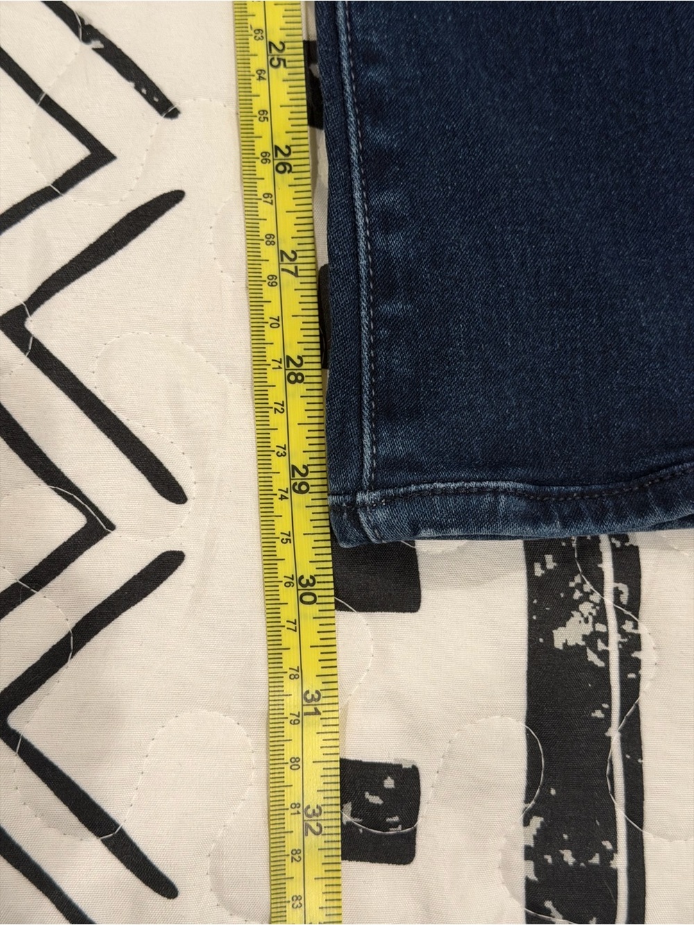 7 For All Mankind The Skinny Bootcut Jeans - Dark Blue Stretch - Size 24 - Picture 7 of 8